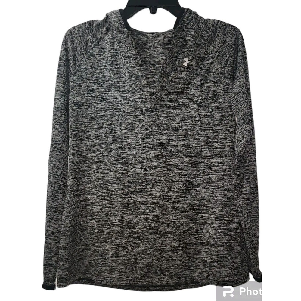 Under Armour Hoodie‎ Pullover Long Sleeve Athletic Top Heathered Gray